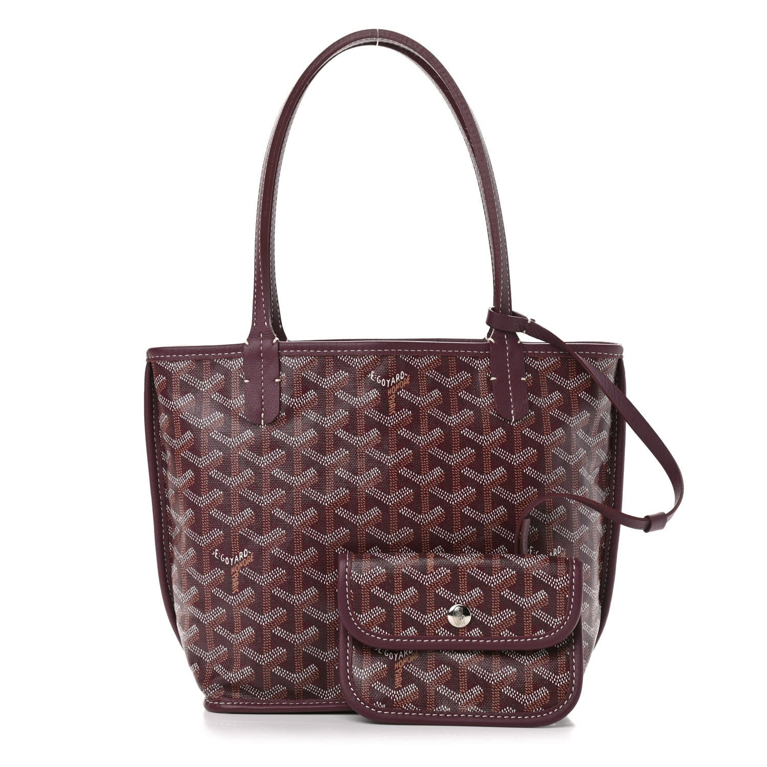 Goyard Goyardine Reversible Mini Anjou Burgundy 1 of 9