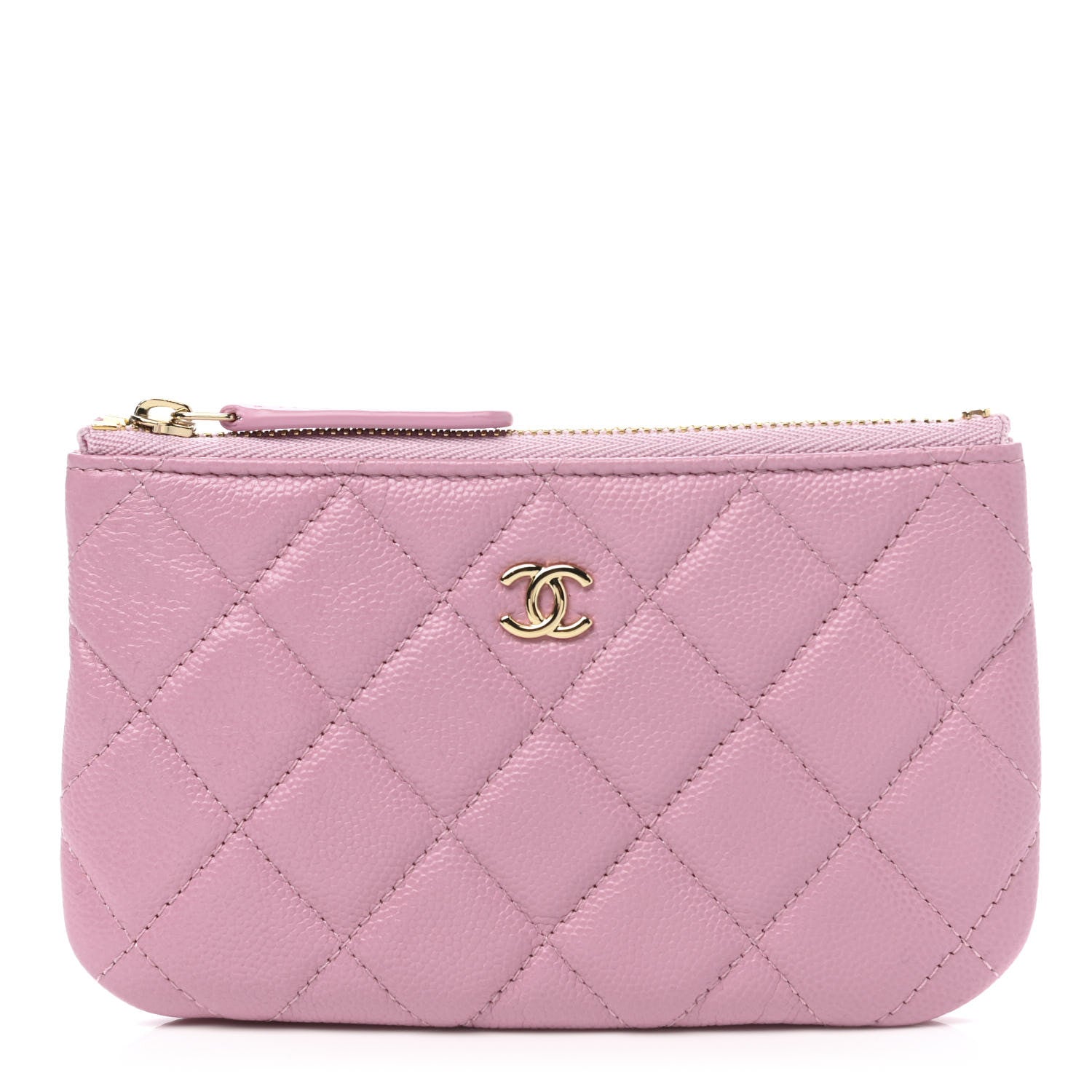 Chanel Caviar Quilted Small Cosmetic Case Light Pink 1 of 7