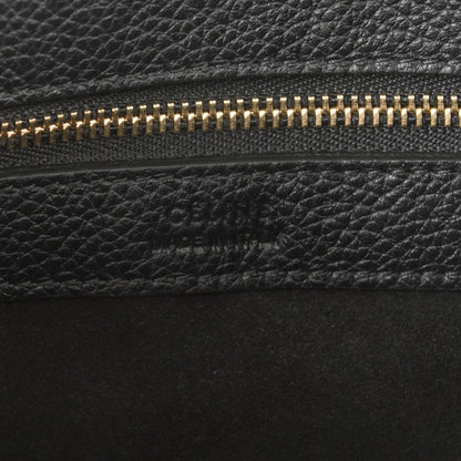 Celine Soft Grained Calfskin Small Belt Cabas Phantom Black 6 of 7