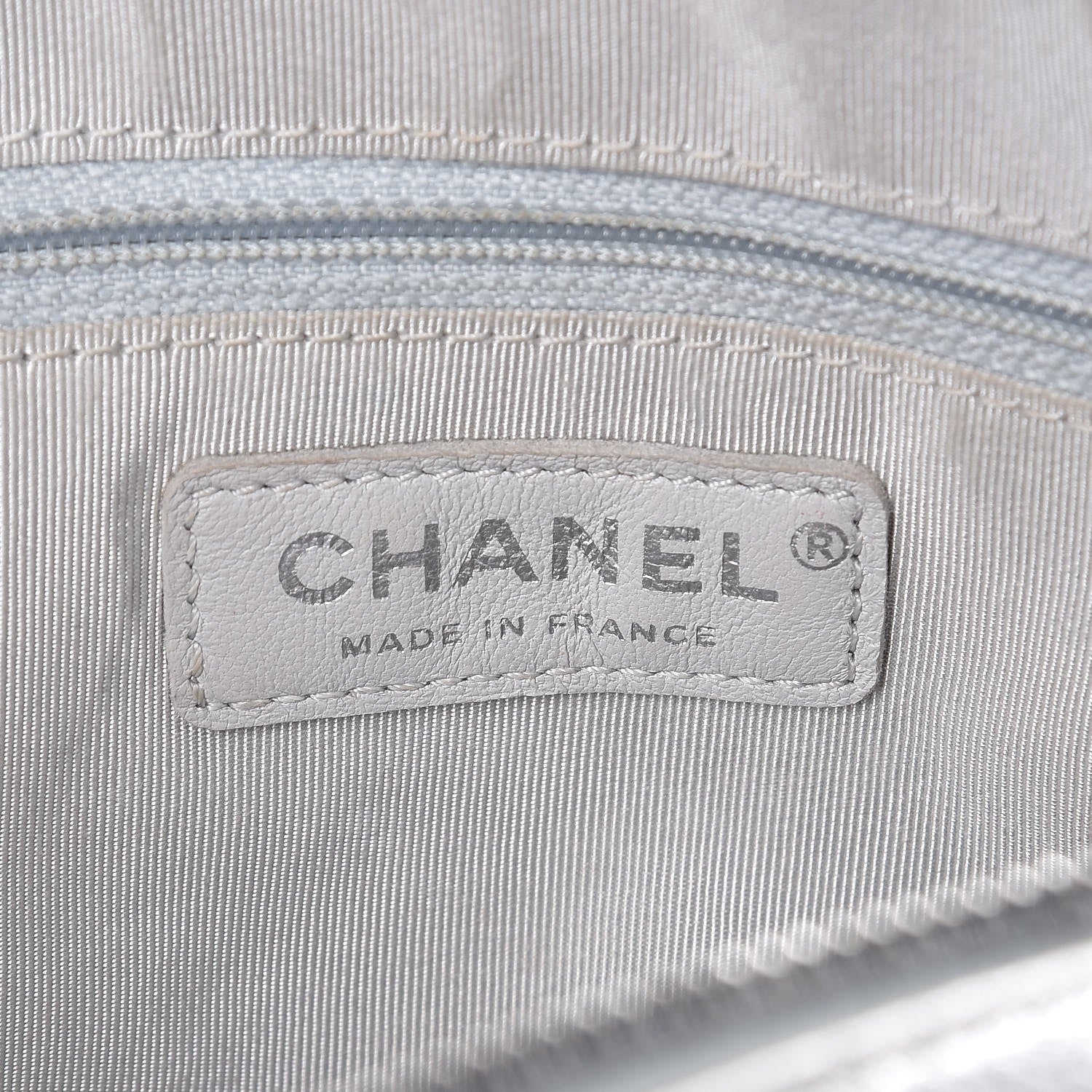 Chanel Metallic Calfskin Quilted Small Chain Detail Flap Silver 6 of 7