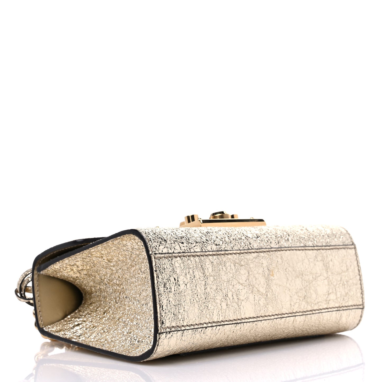 Galassia Small Padlock Shoulder Bag Platino
