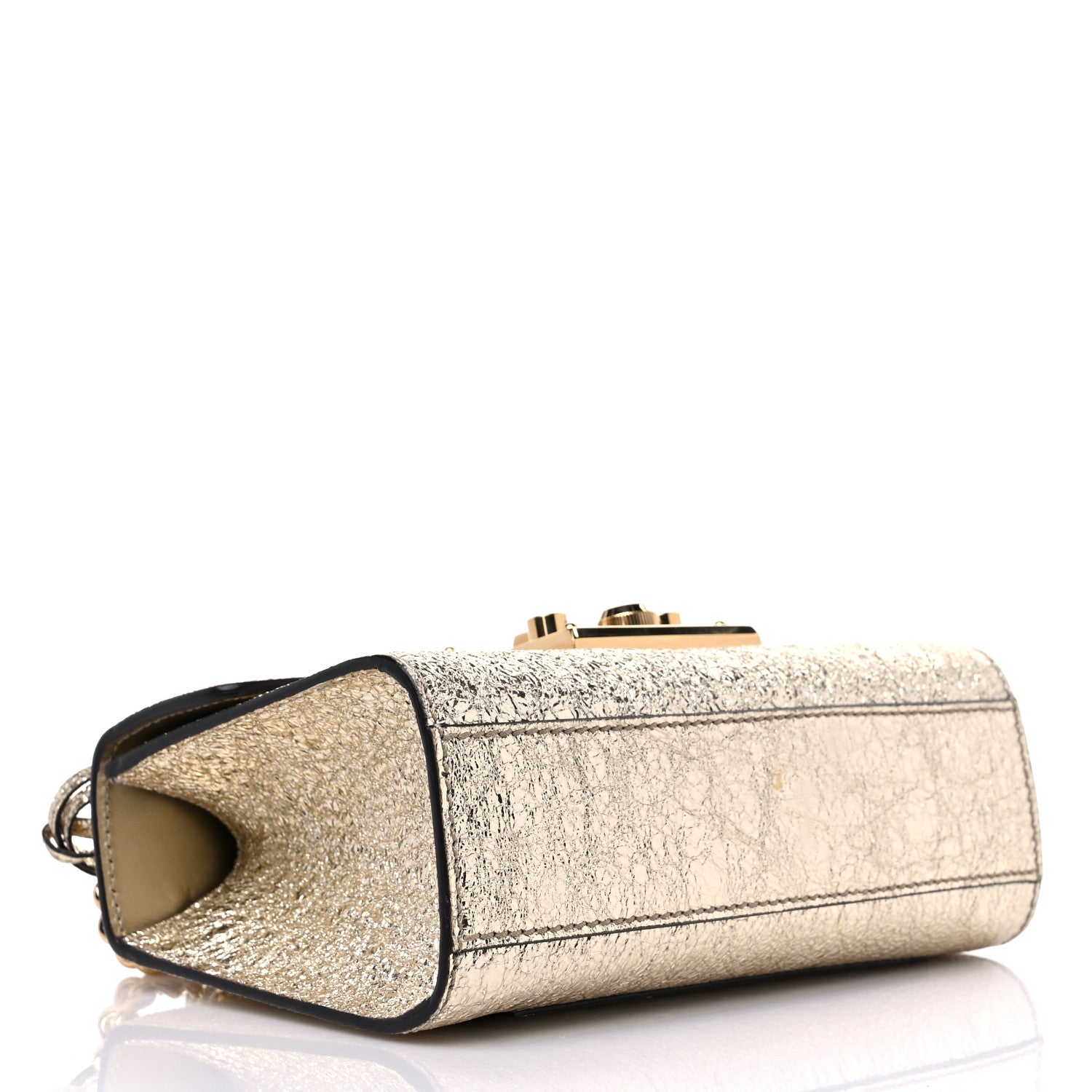 Gucci Galassia Small Padlock Shoulder Bag Platino 4 of 11