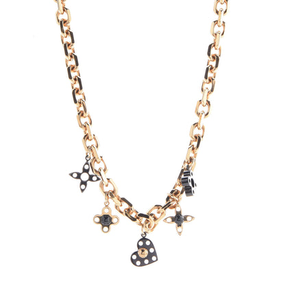 Louis Vuitton Monogram Hide and Seek Necklace Gold 1 of 7