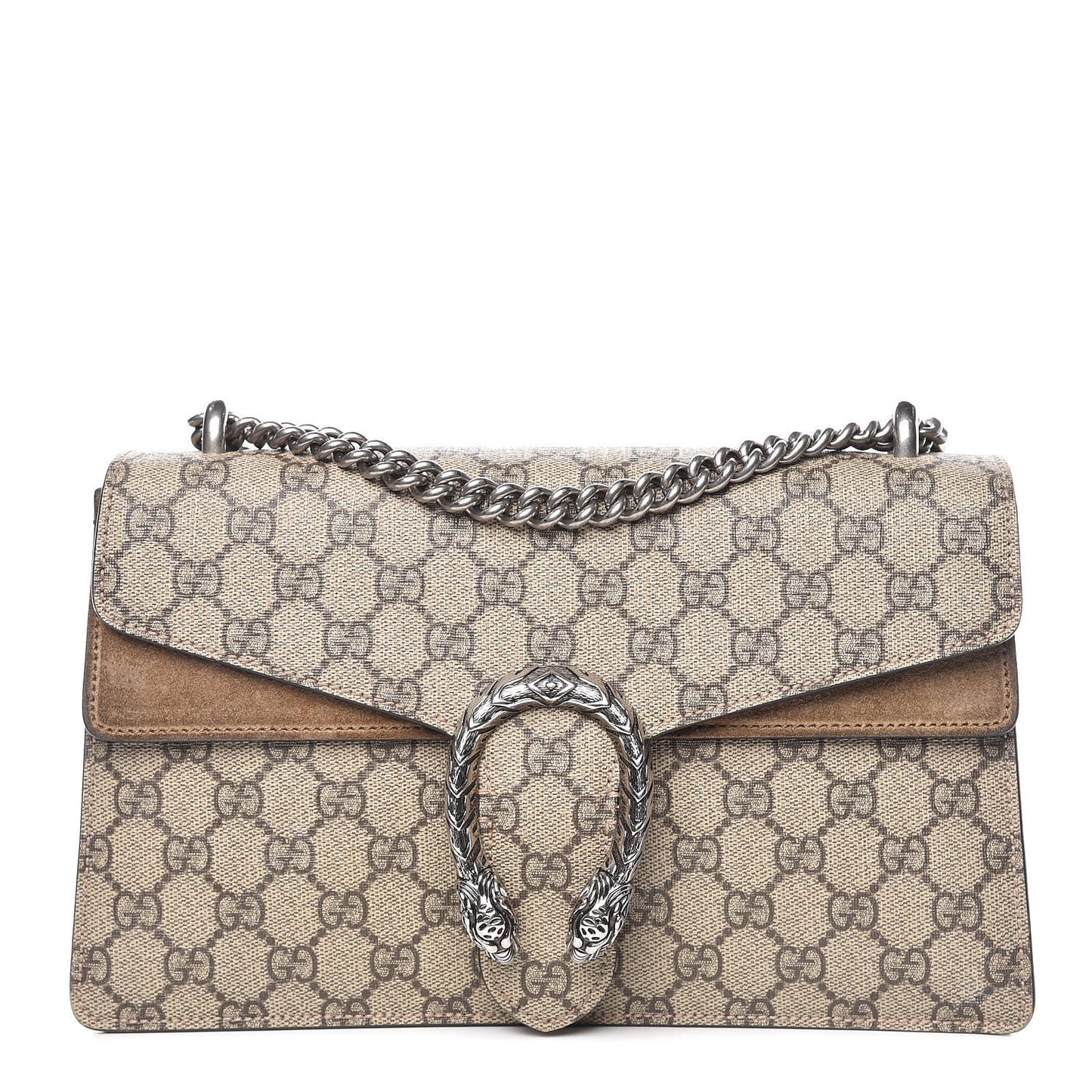 GG Supreme Monogram Small Dionysus Shoulder Bag Taupe