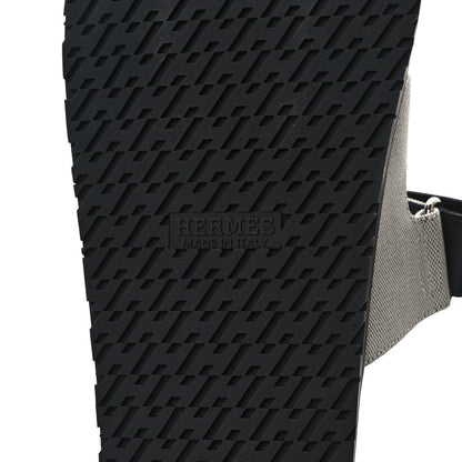 Hermes Toile De Coton Veau Lisse Mens Chypre Sandals 42.5 6 of 8