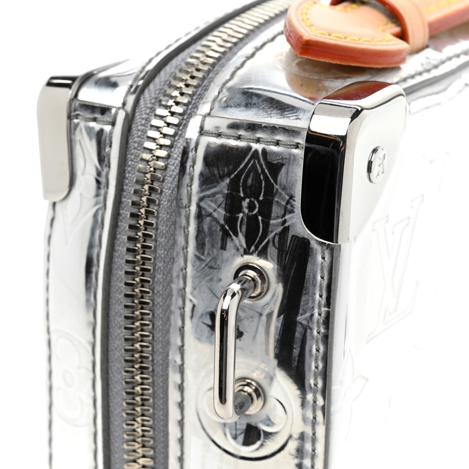 Louis Vuitton Monogram Mirror Handle Trunk Silver 1189447