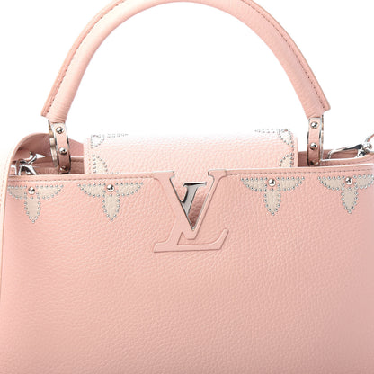 Louis Vuitton Taurillon Flowers Capucines PM Magnolia 9 of 9
