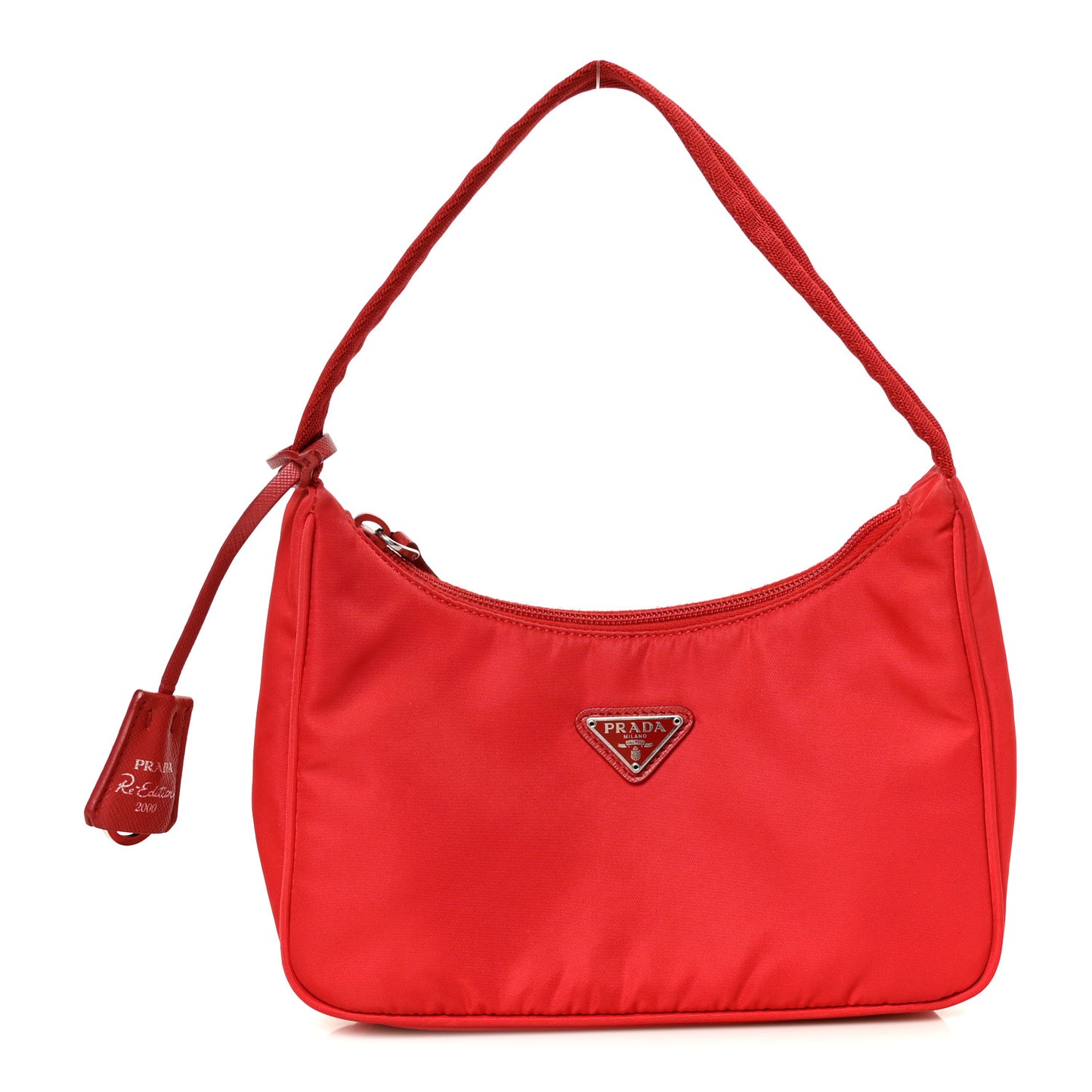 Tessuto Nylon Mini Re-Edition 2000 Bag Rosso
