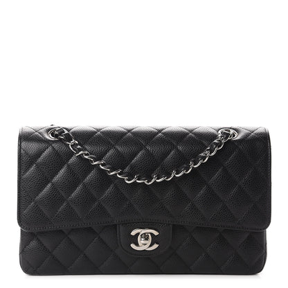 Chanel Caviar Quilted Medium Double Flap Black 1 of 13