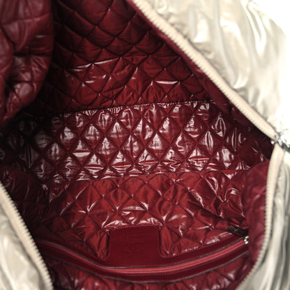 Chanel Nylon Quilted Coco Cocoon Reversible Tote Grey 5 of 10