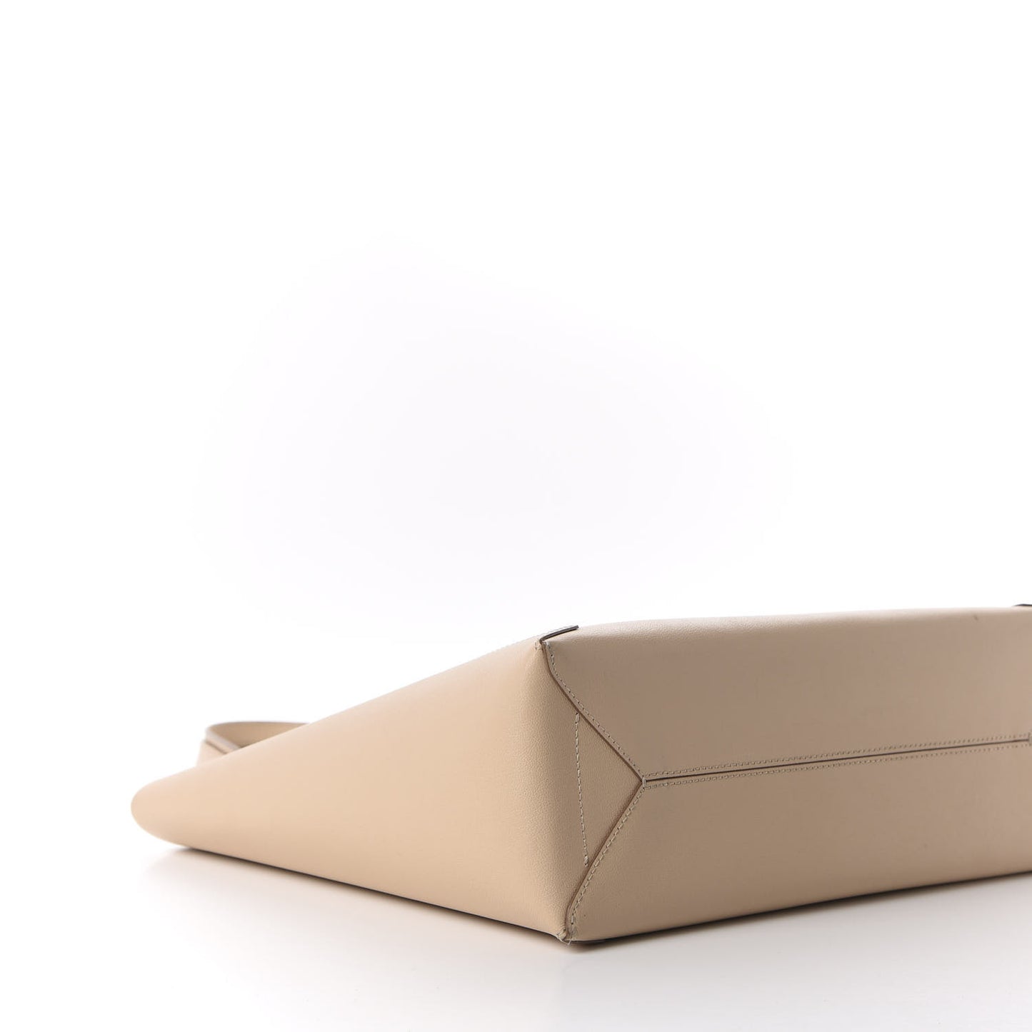 Calfskin Medium Shopper Tote Latte Beige