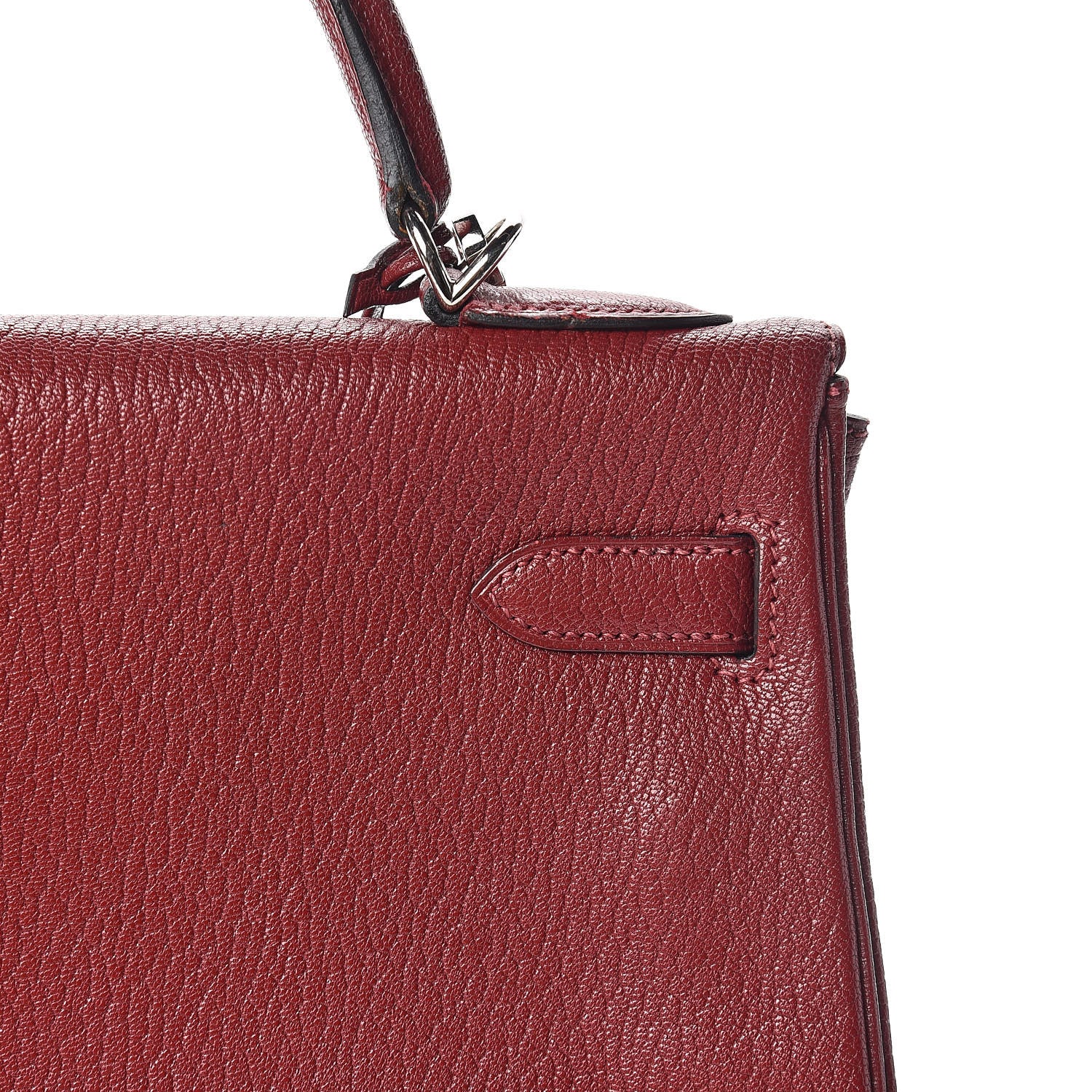 Hermes Chevre De Coromandel Kelly Retourne 32 Rouge H 10 of 42