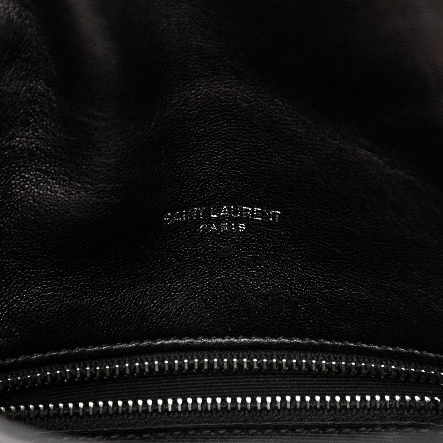 Lambskin Quilted Toy Loulou Puffer Monogram Chain Satchel Black