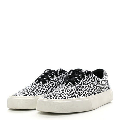 Saint Laurent Canvas Mens Venice Low Top Sneakers 41 Black White 3 of 9