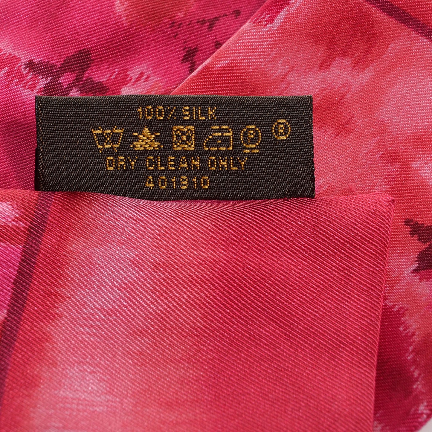 Silk Monogram Ikat Summer Bandeau Rose Indien