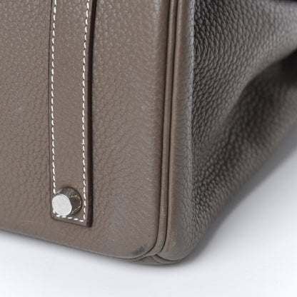 Hermes Taurillon Clemence Birkin 35 Etoupe 15 of 16
