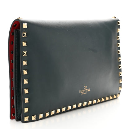 Valentino Garavani Nappa Rockstud Wristlet Clutch Jungle 3 of 10