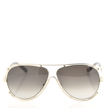 Chloe Metal Aviator Sunglasses CE121S Gold 3 of 7
