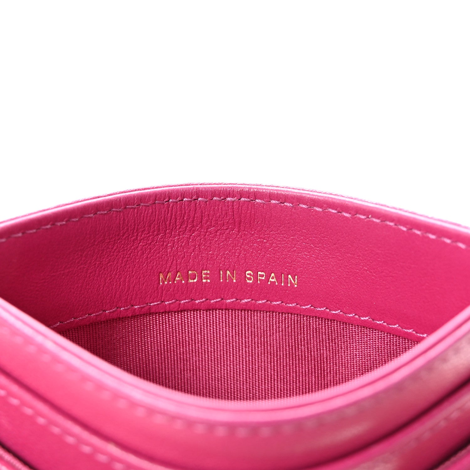 Chanel Goatskin Timeless CC Card Holder Fuchsia 7 of 9