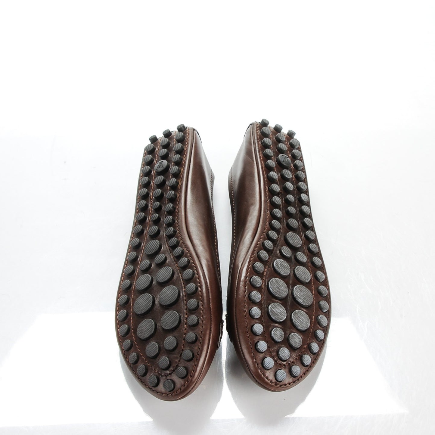 Calfskin Oxford Ballerina Flats Moka 40