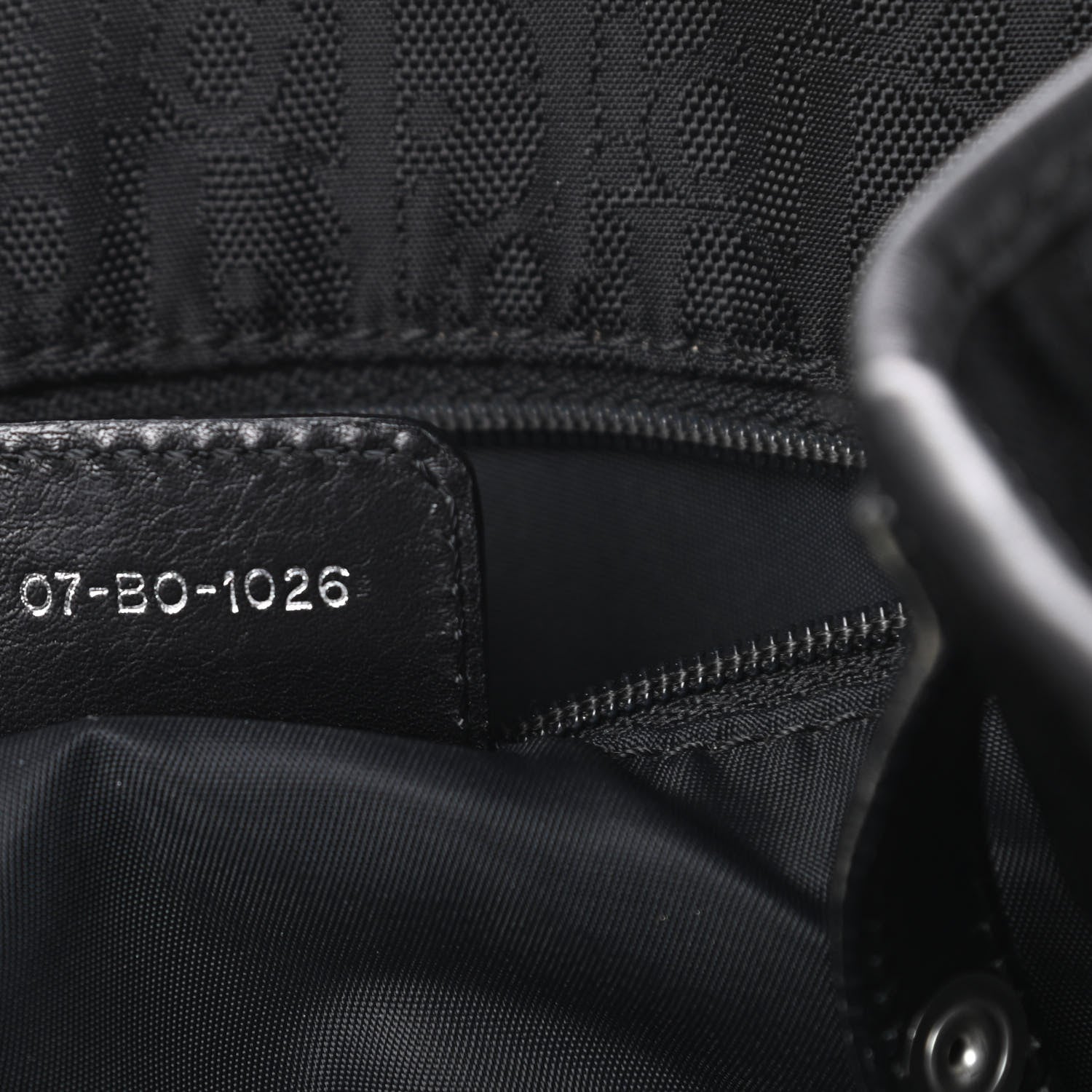 Christian Dior Nylon Monogram Small Lovely Tote Black 7 of 17