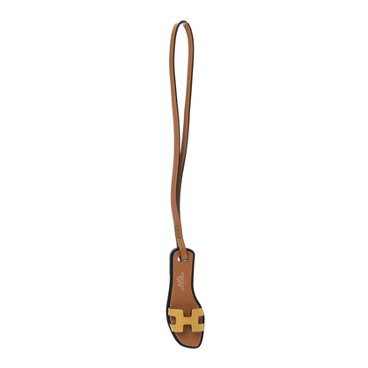 Hermes Epsom Butler Calfskin Hunter Oran Nano Bag Charm Amber 1 of 5
