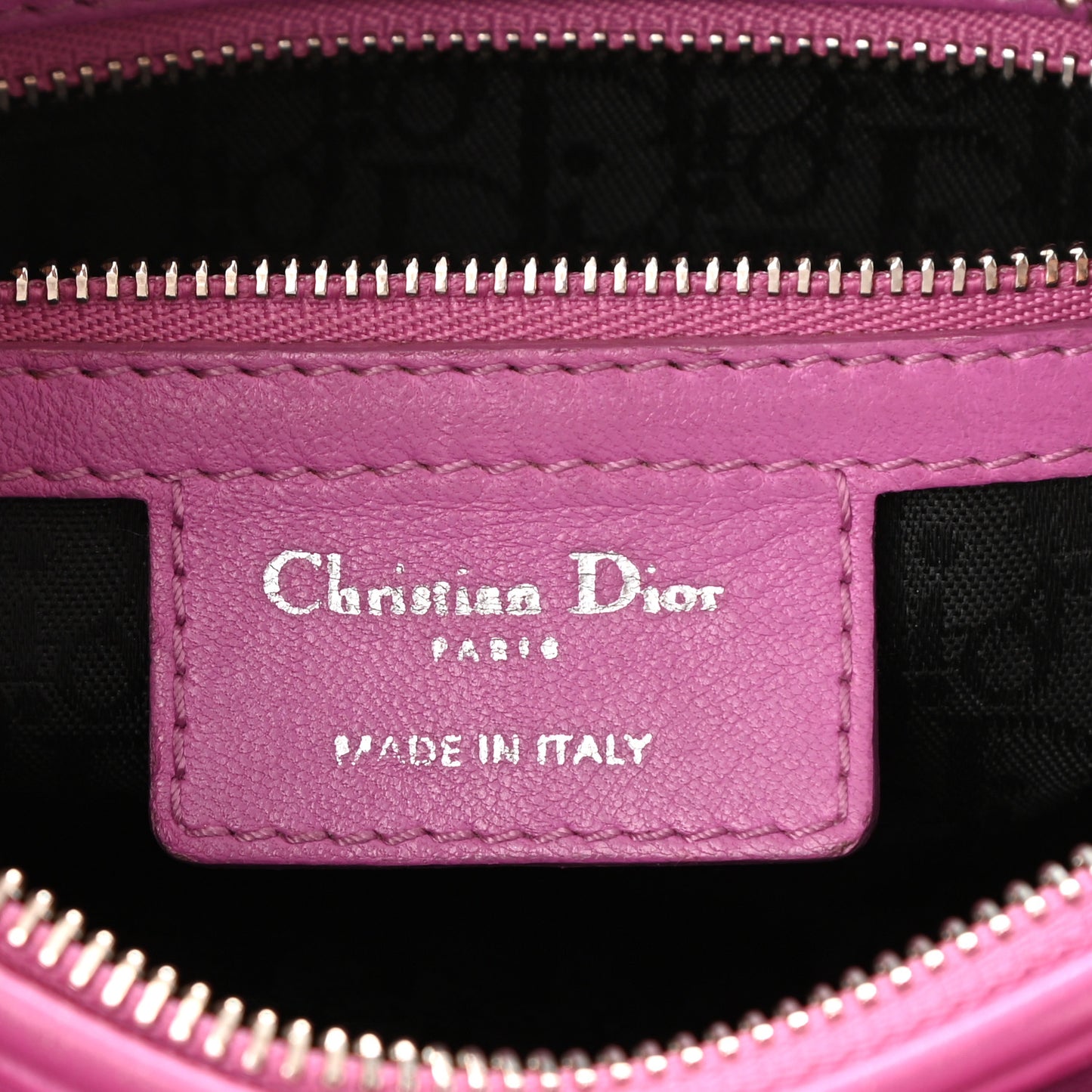 Lambskin Cannage Medium Lady Dior Pink