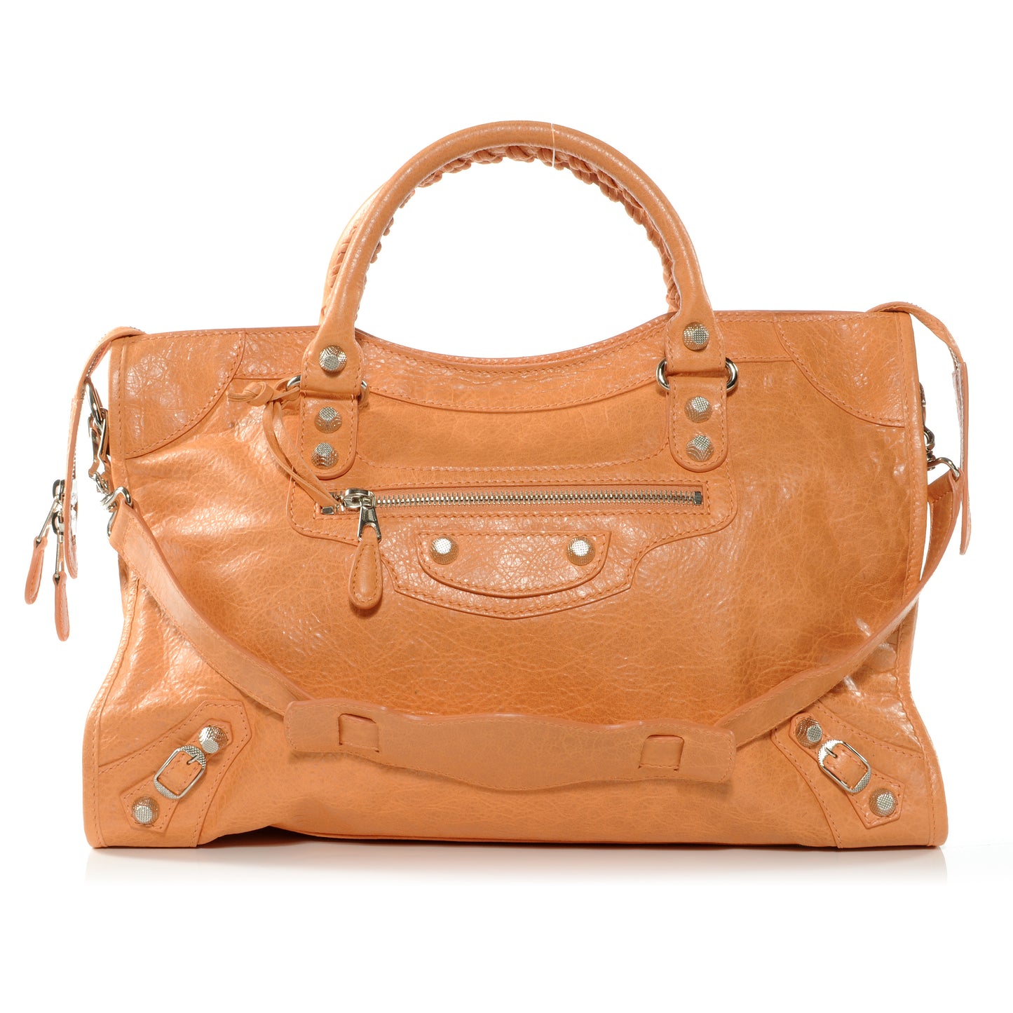 Agneau Giant 12 Silver Hardware City Rose Blush