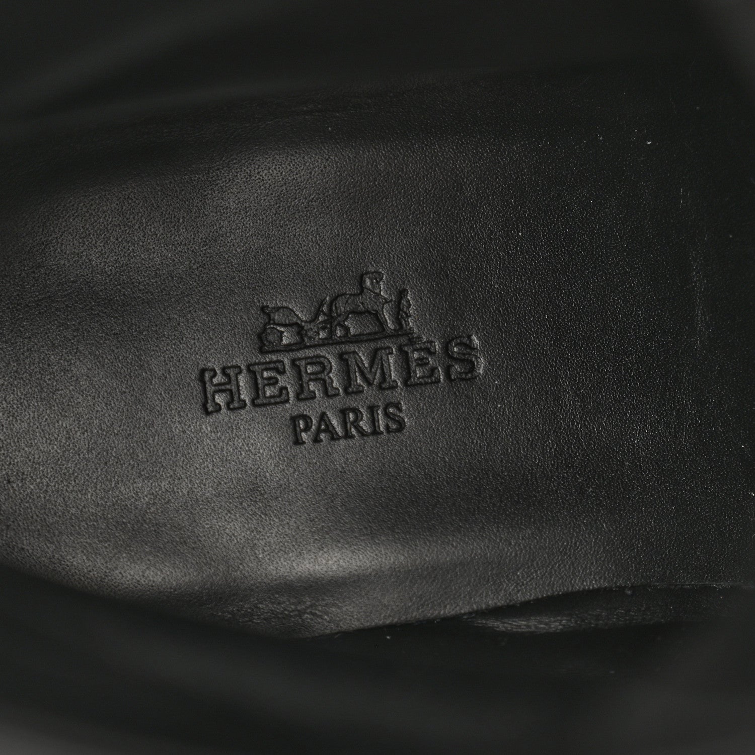Hermes Glossed Calfskin Funk Ankle Boots 37 Black 7 of 14