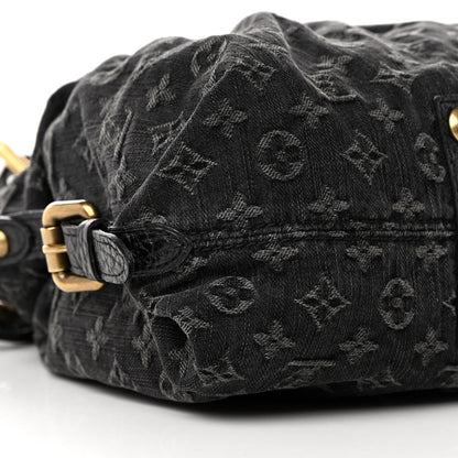 Louis Vuitton Denim Neo Cabby MM Black 9 of 20