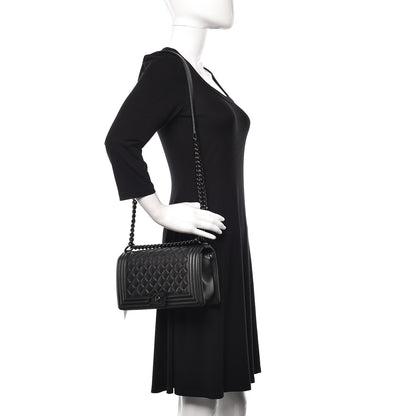 Chanel Caviar Quilted Medium Boy Flap So Black 2 of 13
