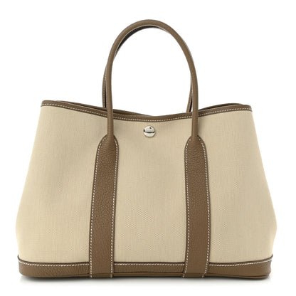 Hermes Toile Garden Party 30 TPM Tote Beton Etoupe 1 of 9