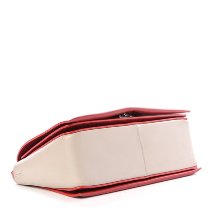 Celine Shiny Smooth Calfskin Medium Frame Shoulder Bag Poppy Red Clay 3 of 9
