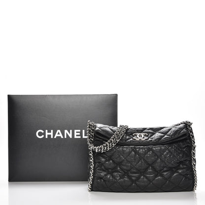 Chanel Washed Lambskin Chain Around Hobo Black 8 of 8