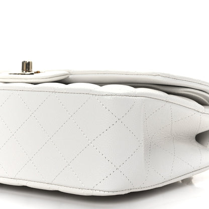 Chanel Caviar Quilted Medium Double Flap White 9 of 9