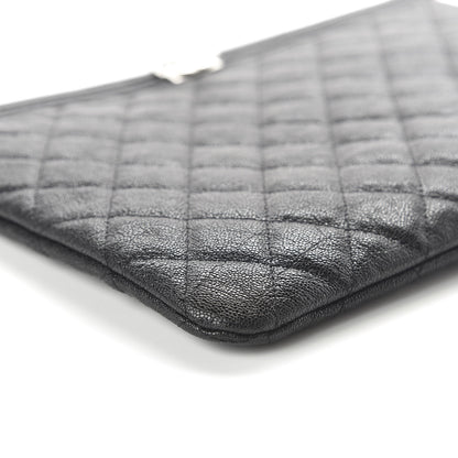 Chanel Caviar Quilted Medium Boy Cosmetic Case Black 6 of 11