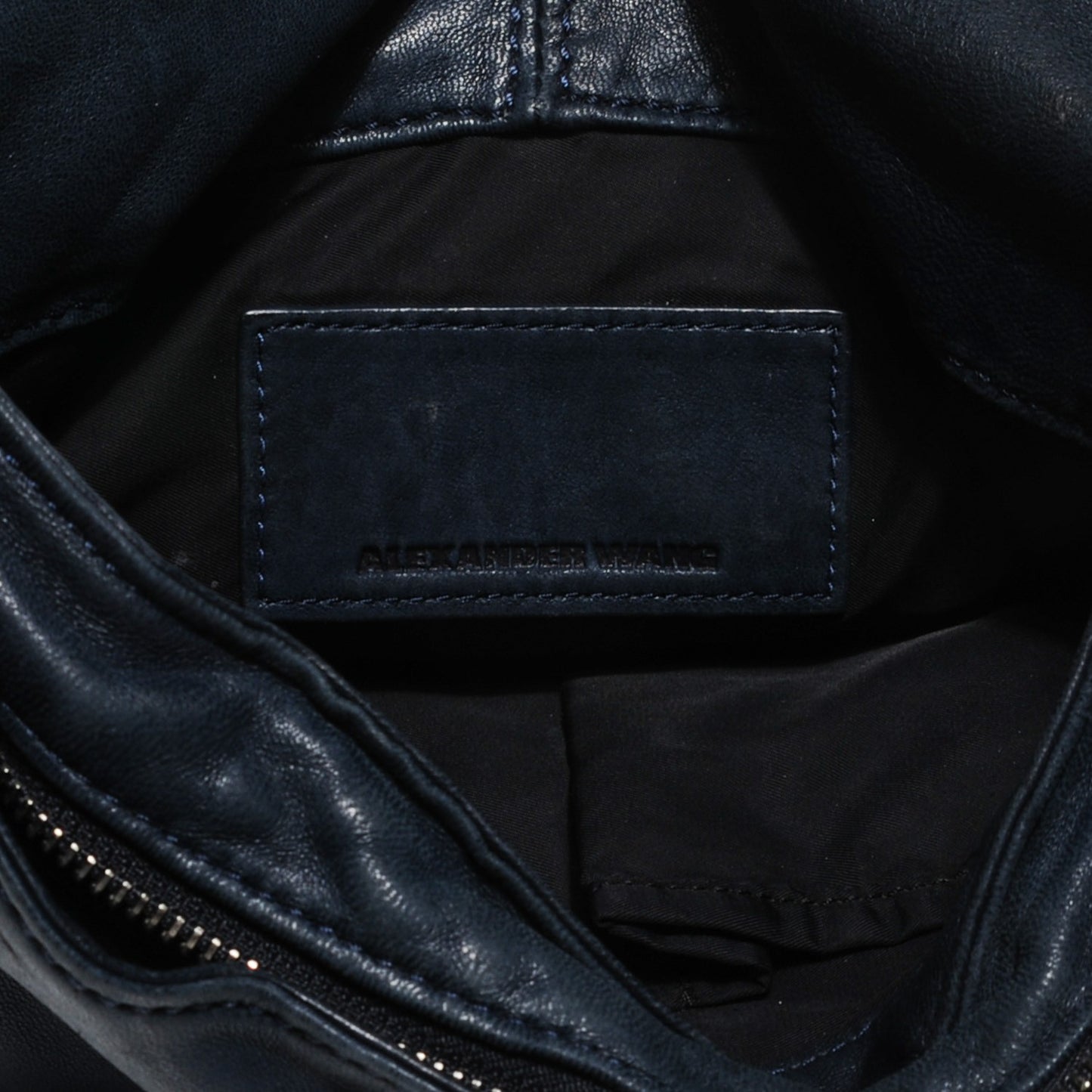 Washed Lambskin Iris Messenger Bag Ink