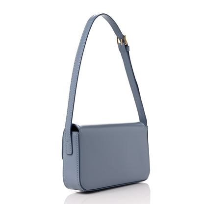Celine Shiny Calfskin Triomphe Shoulder Bag Arctic Blue 2 of 9