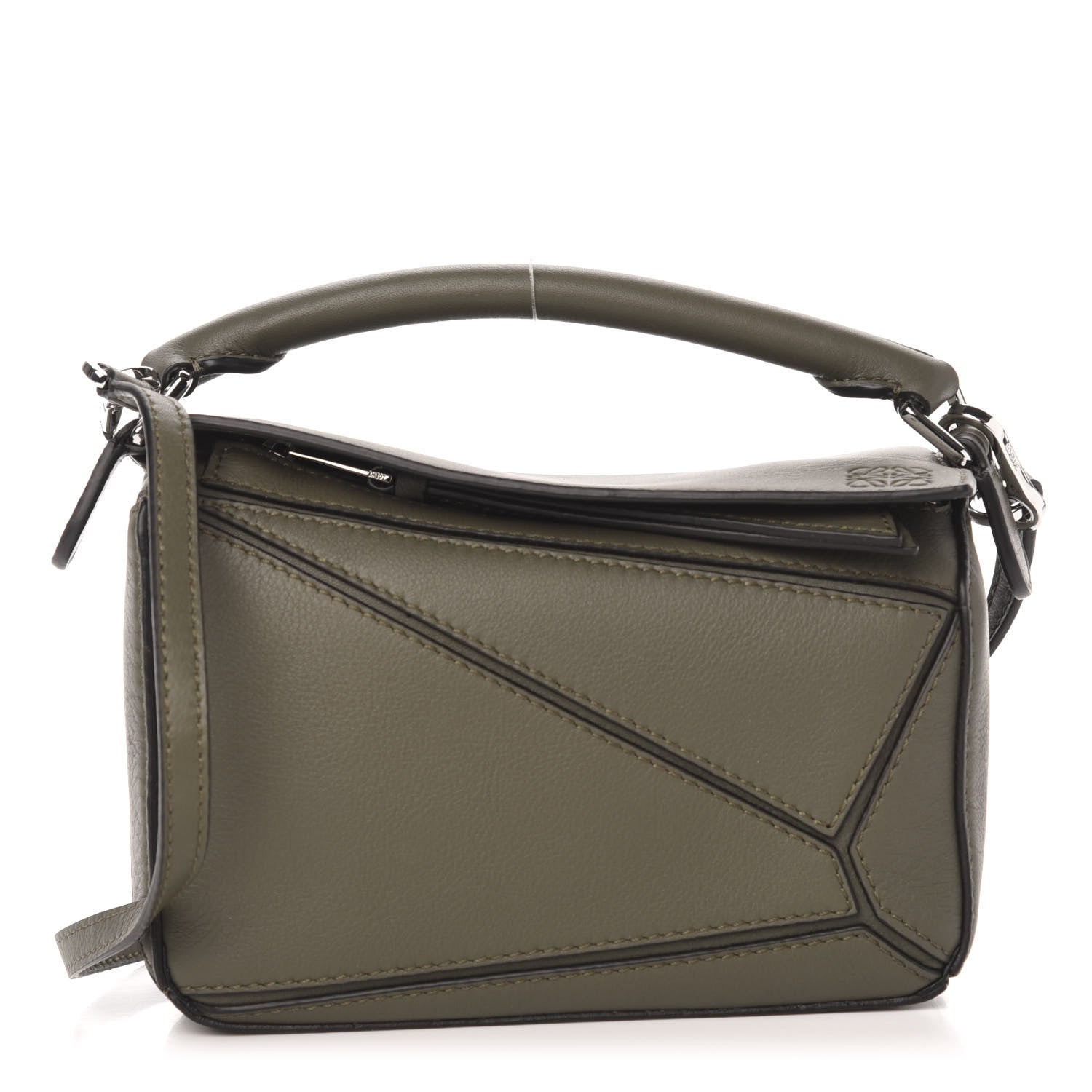 Loewe Calfskin Mini Puzzle Bag Khaki Green 1 of 10