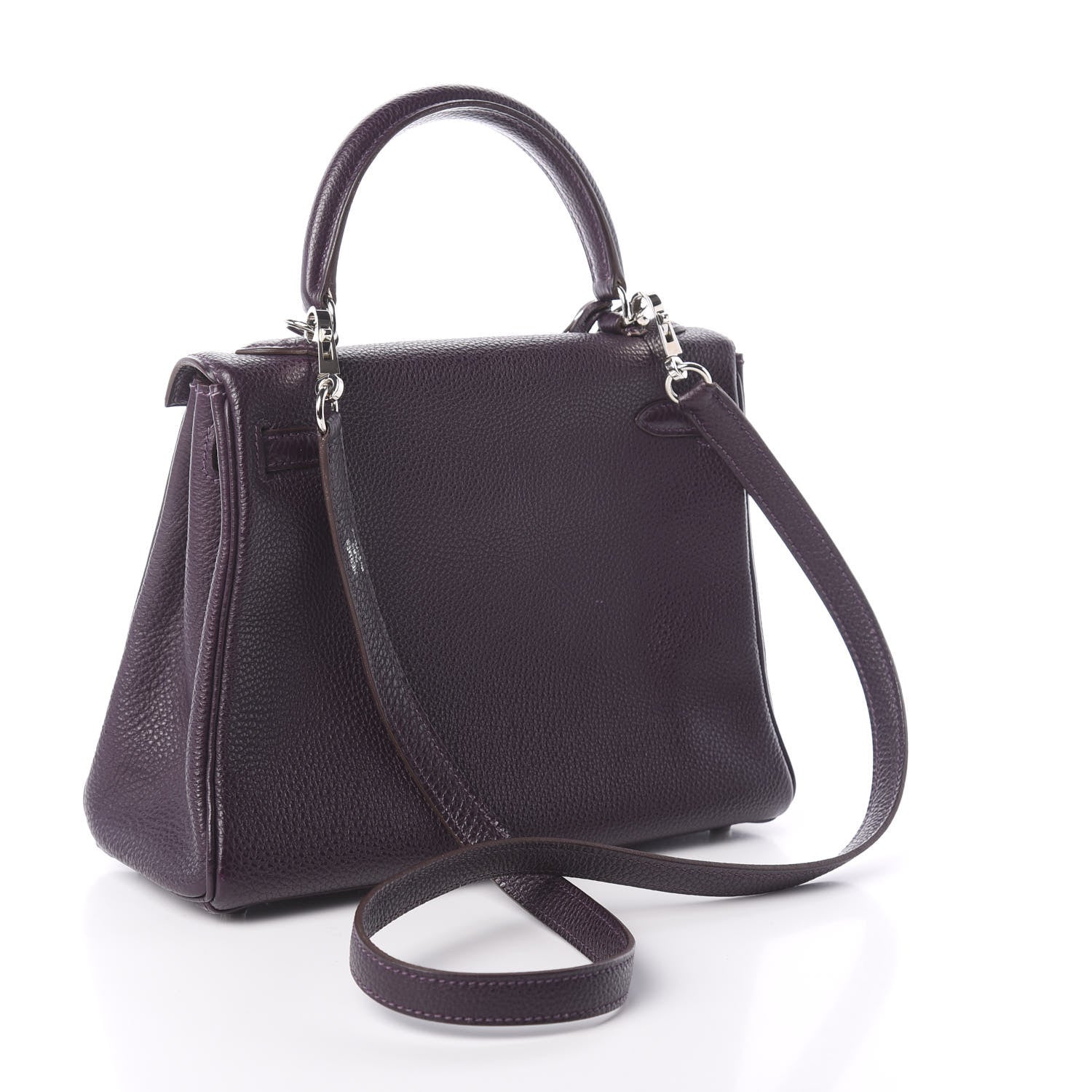 Hermes Togo Kelly Retourne 25 Raisin 4 of 18