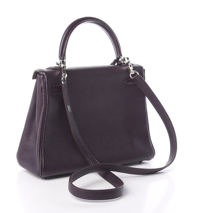 Hermes Togo Kelly Retourne 25 Raisin 4 of 18