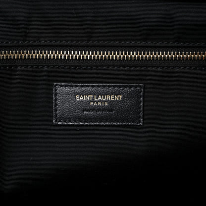 Saint Laurent Lambskin Quilted Maxi Icare Shopping Tote Black 7 of 14