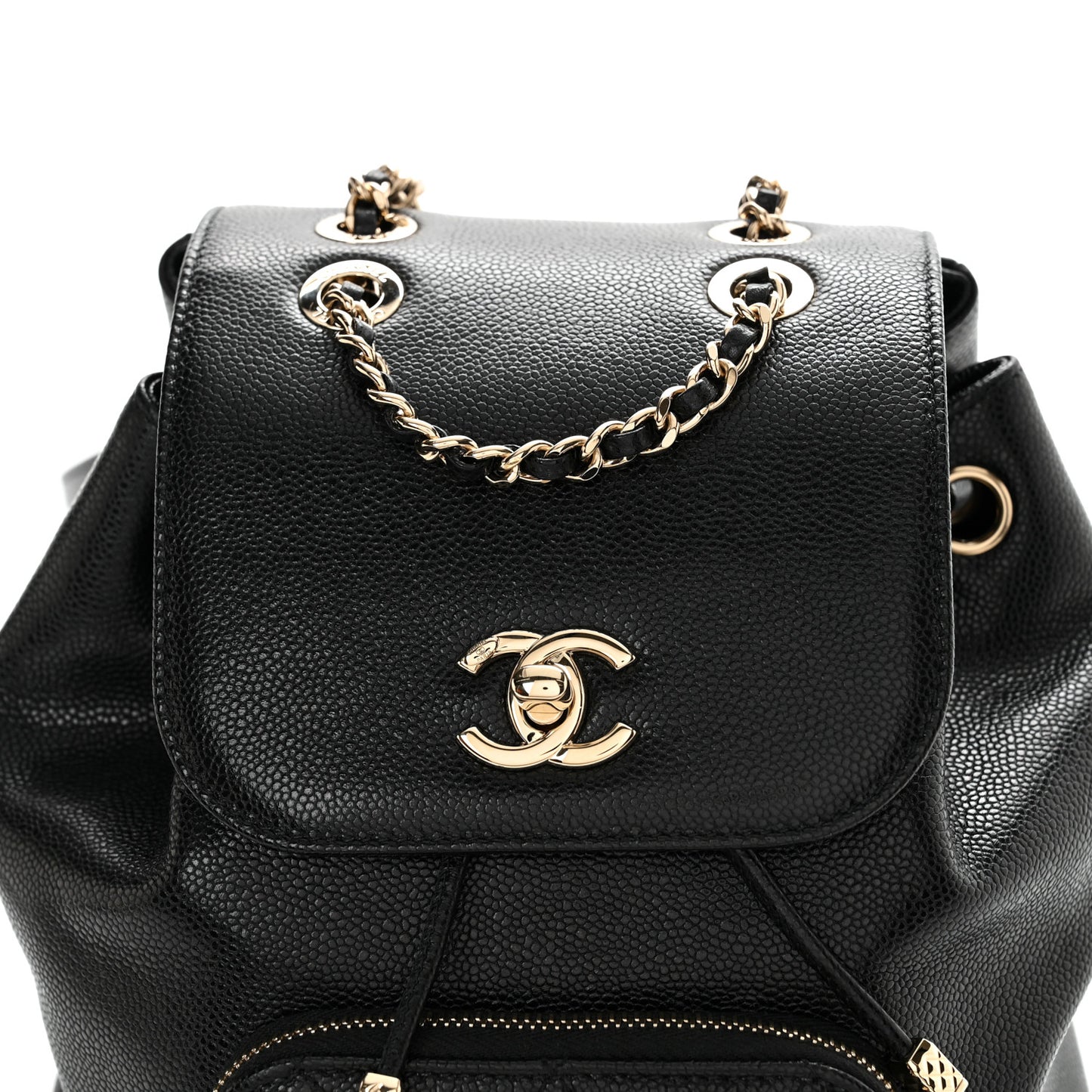 Caviar Quilted Mini Business Affinity Backpack Black