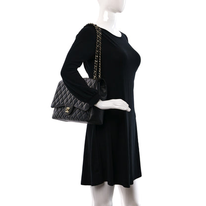 Chanel Caviar Quilted Maxi Single Flap Black 2 of 11