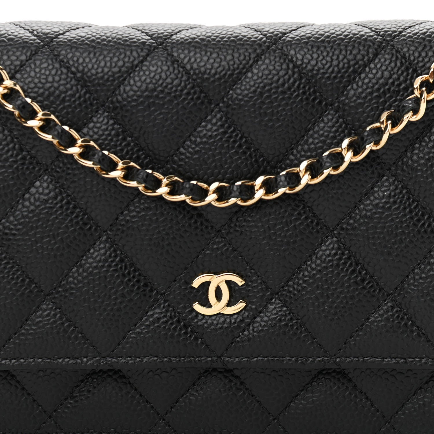 Chanel Caviar Quilted Wallet On Chain WOC Black 9 of 11