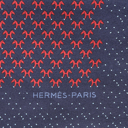 Hermes Silk Indian Horse Pocket Square 5 of 5