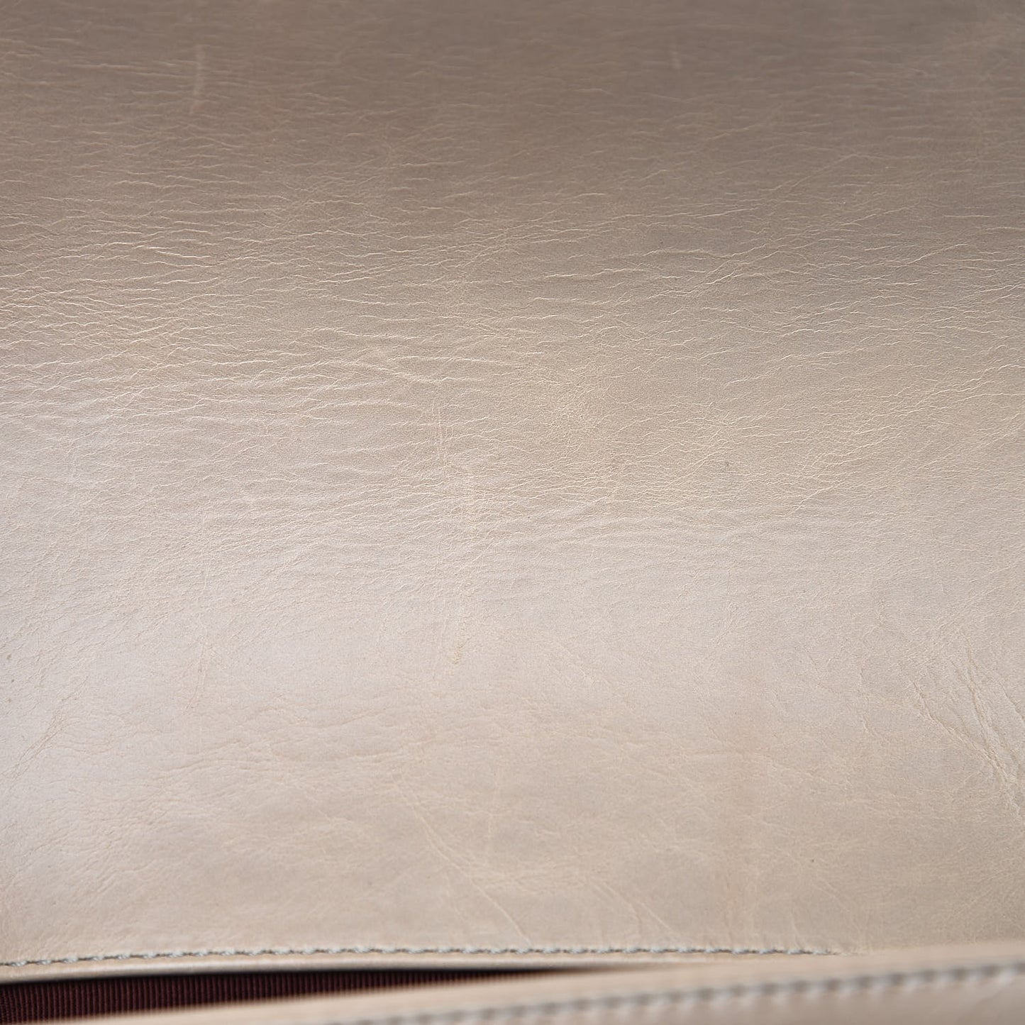 Glazed Calfskin Quilted Small Boy Chained Flap Beige