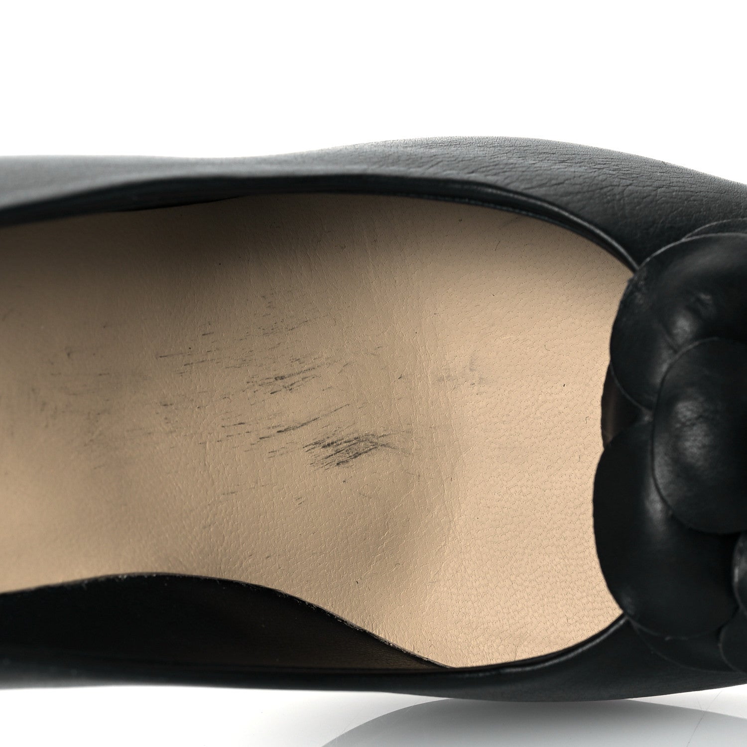 Chanel Lambskin Camellia Pumps 39.5 Black 11 of 11
