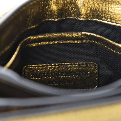 Alexander McQueen Metallic Small Twin Skull Chain Crossbody Antique Gold 9 of 10