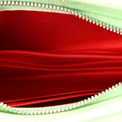 Christian Louboutin Patent Psychic Loubitwist Clutch Studio Green 5 of 9